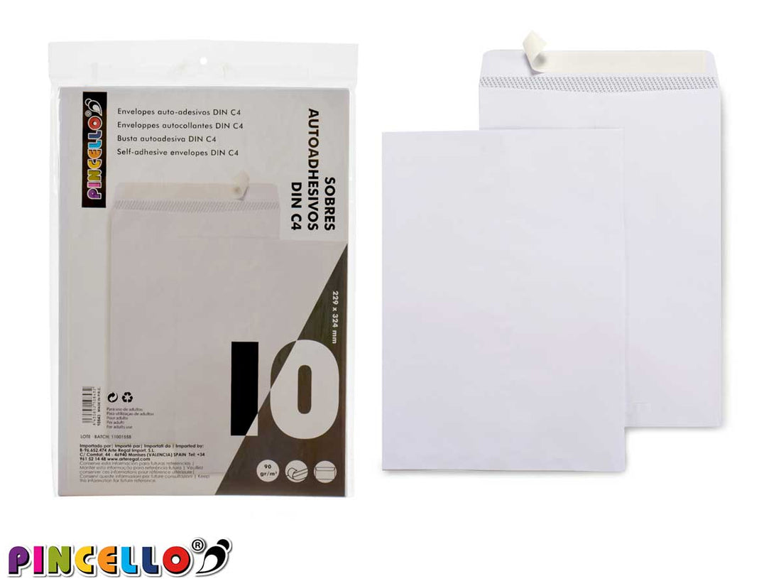 Envelope de papel grande 10 peças