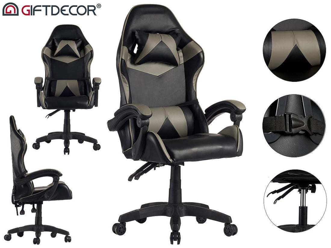 Gamer Chair Black And Grey