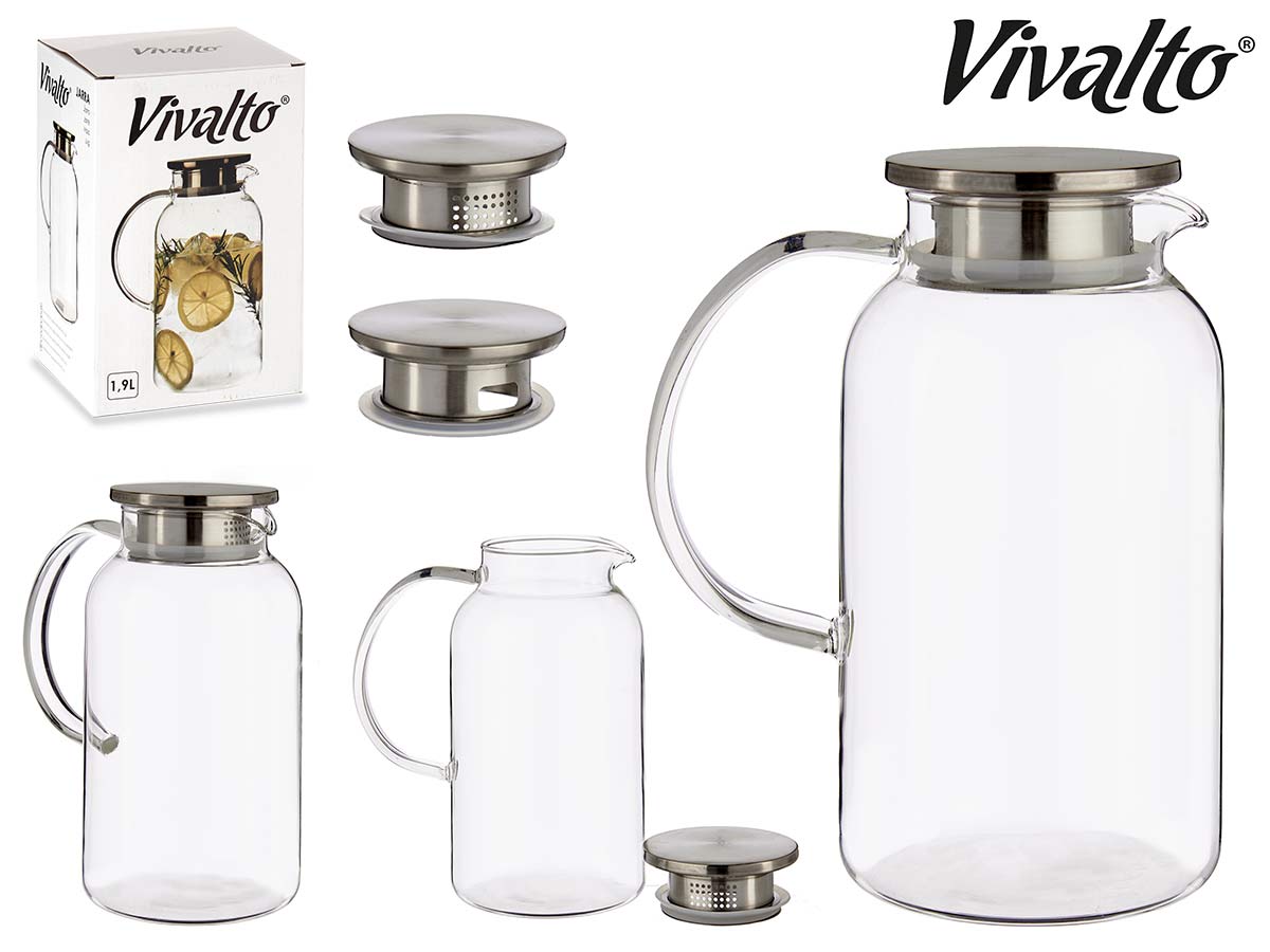 Jarra Vidrio Borosilicato 1,9L