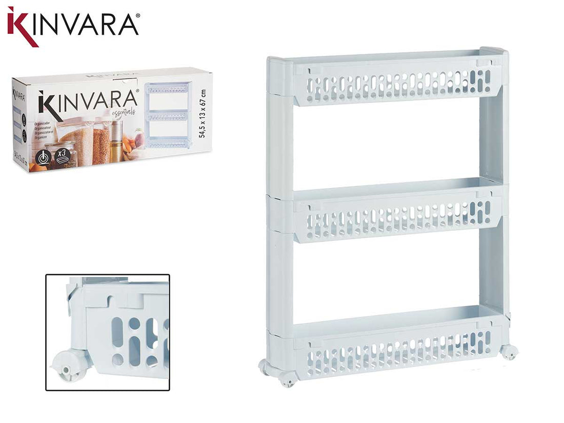 3 Racks White Jade Folded Organizer Wheel