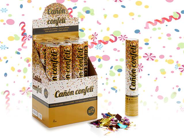 Party Popper Dourado Embalagem 30 cm