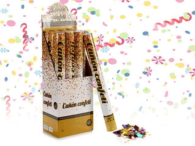 Party Popper Dourado Embalagem 50 cm