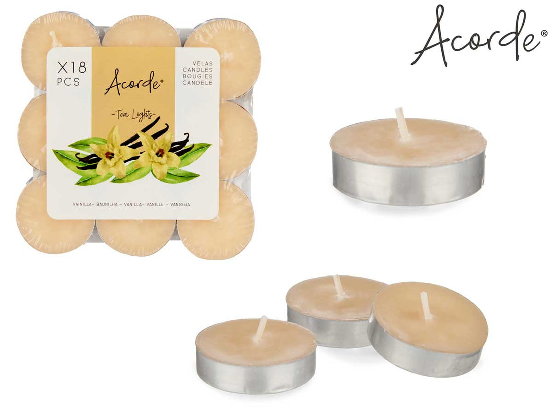 Set 18 Vanilla Tea Light Candles