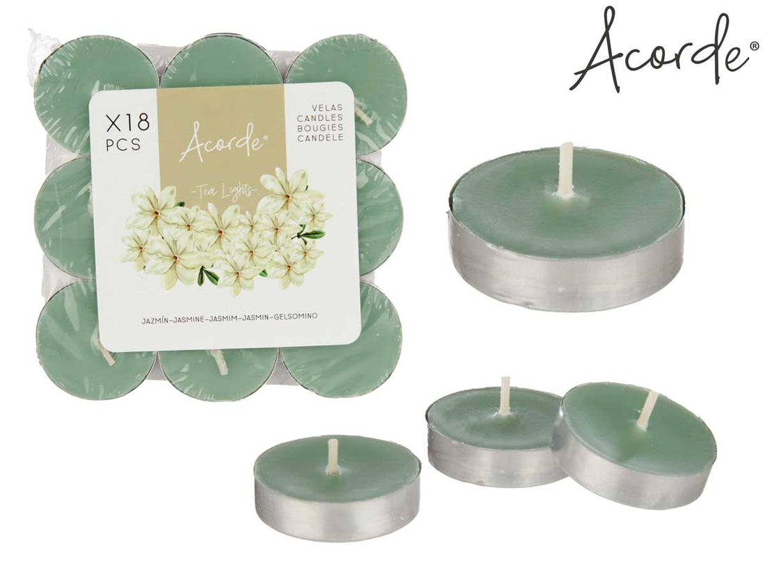 Conjunto de 18 velas Jasmine Tea Light