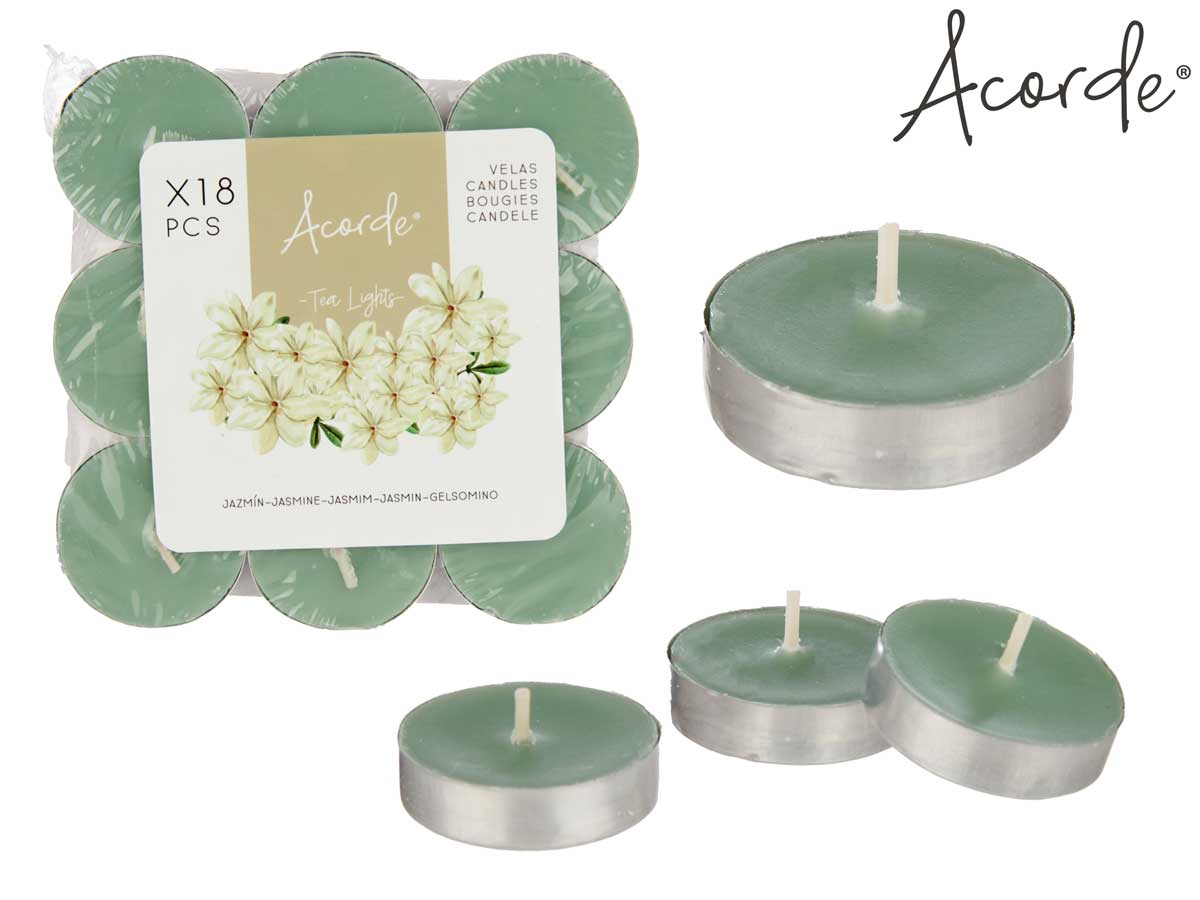 Set 18 Velas Tea Light Jazmín