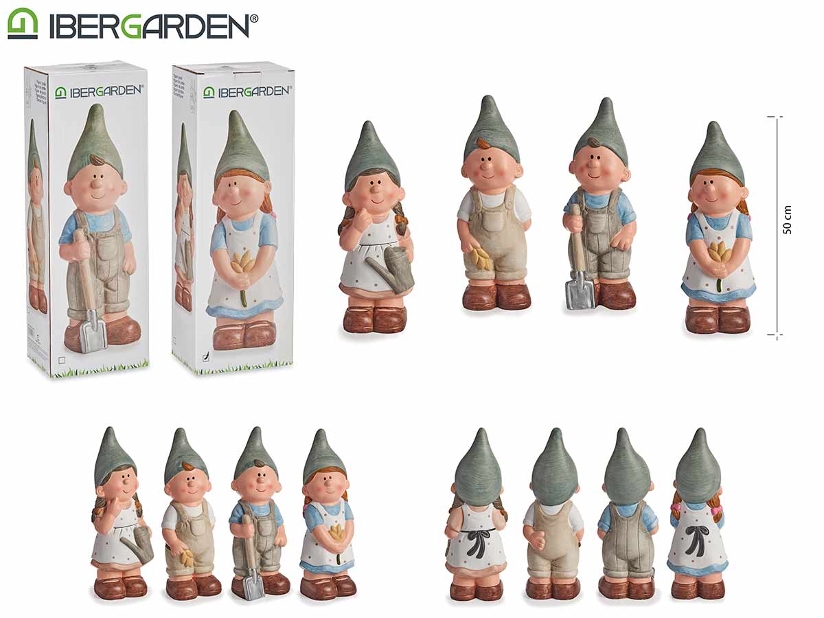 Ceramic Nordic Elf Assort 4 50Cm