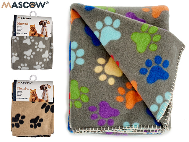 Cobertor impresso para animais de estimação 125X157 Patas Mix 3 C