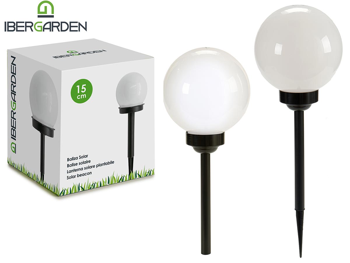 15Cm Plastic Round Solar Garden Light