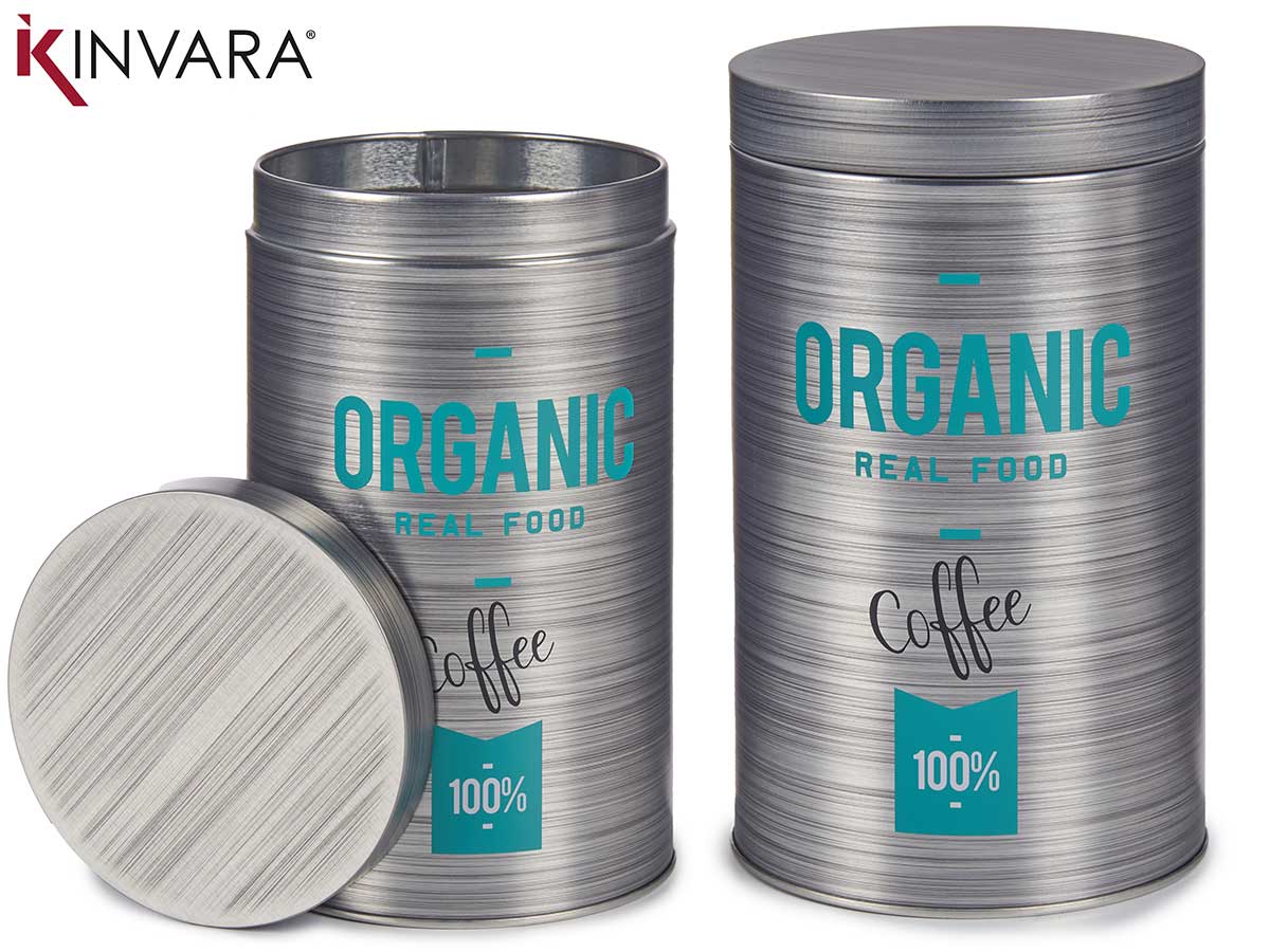 Round Tin Coffee Organic Can