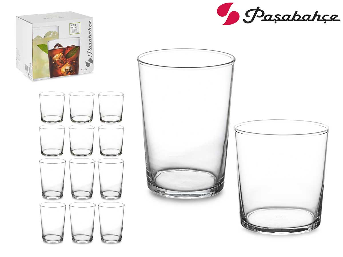 Set 12 Vasos Bistro 380Ml + 510Ml