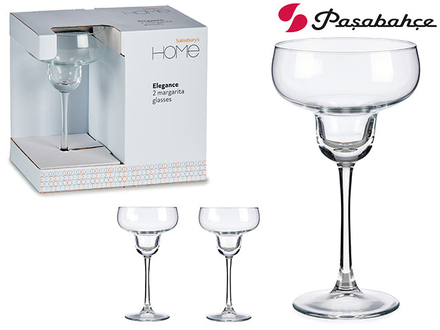 Set 2 Cocktail Glasses Sainsbury 460Ml