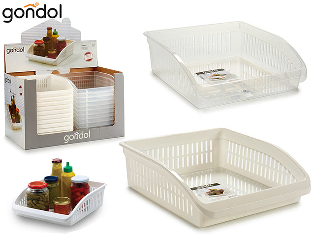 Plastic Basket Storage White