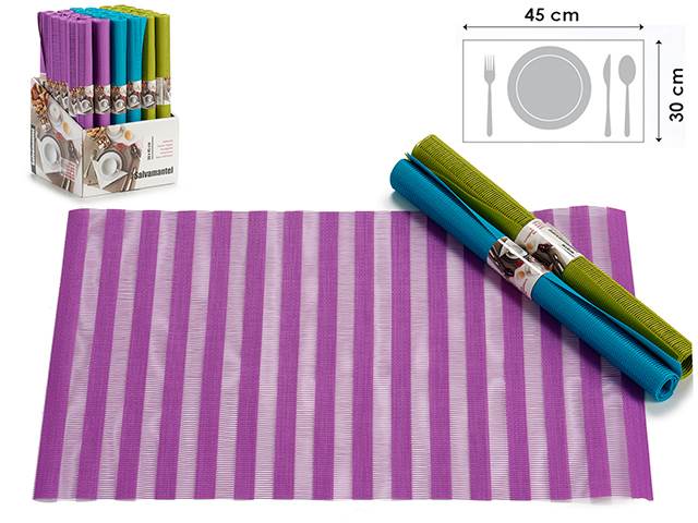 Mat 30X45 Stripes Mix 3 Cores Brilhantes