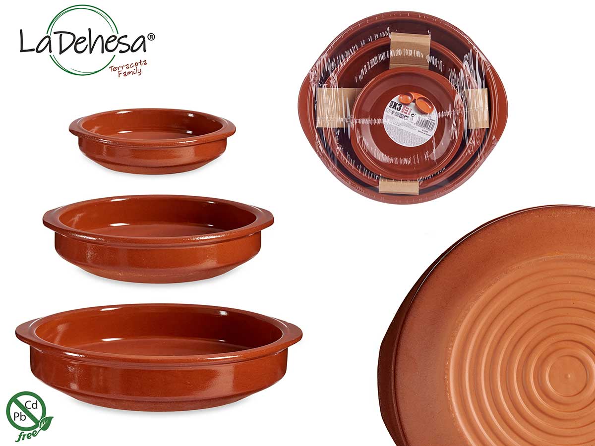 Set 3 Casseroles 16 cm + 22 cm + 28 cm