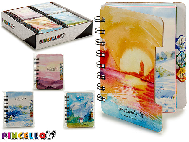 Caderno 80 Páginas Paisagem Mix 4