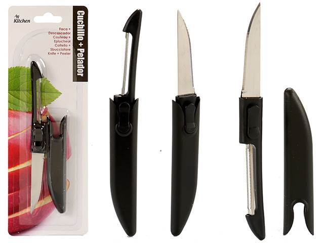 Cuchillo Pelador Mango Negro