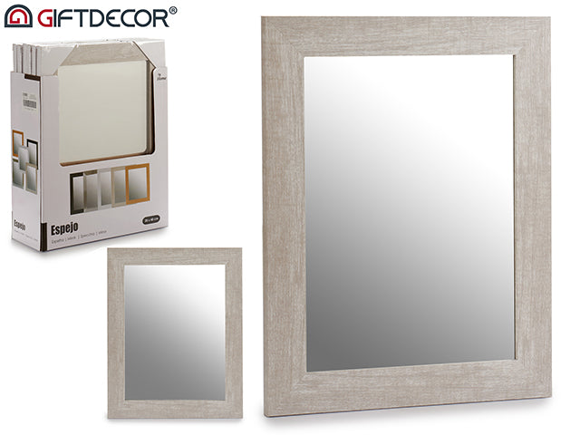 Mirror 38X48 Natural Grey Frame