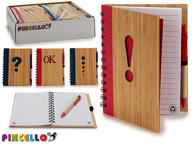 Bamboo Notebook 14X18Cm Symbols M4 140P