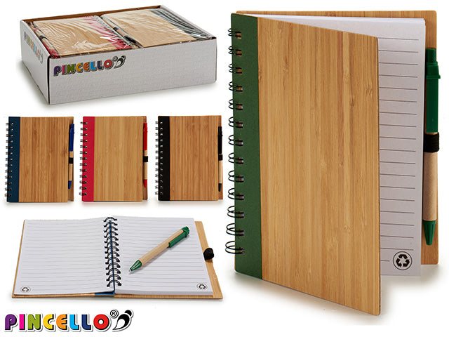 Notebook 14X18Cm Bamboo M4 Colours 140 P