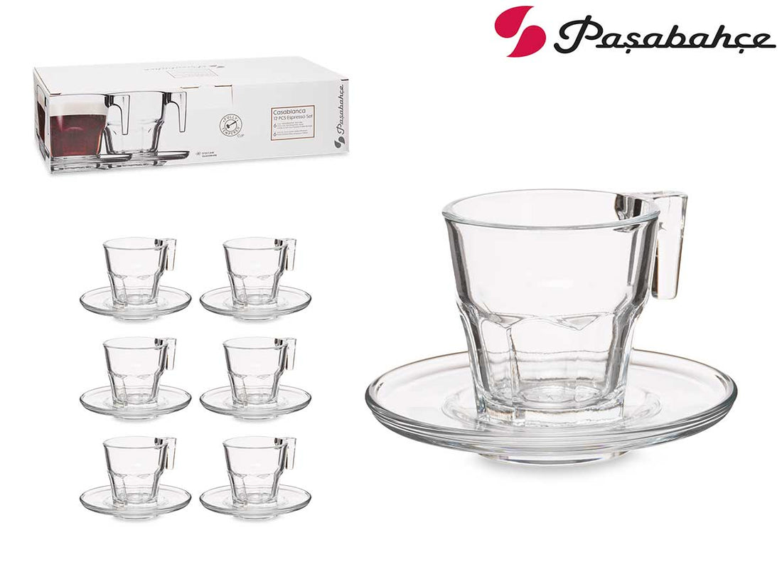 Sept 6 Pcs Glass Coffee Casablanca Pasba