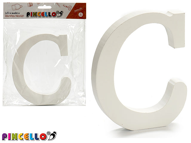 Wooden Letter C White Color 1,8X15Cm