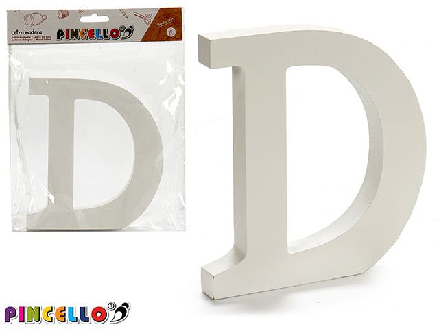 Wooden Letter D White Color 1,8X15Cm