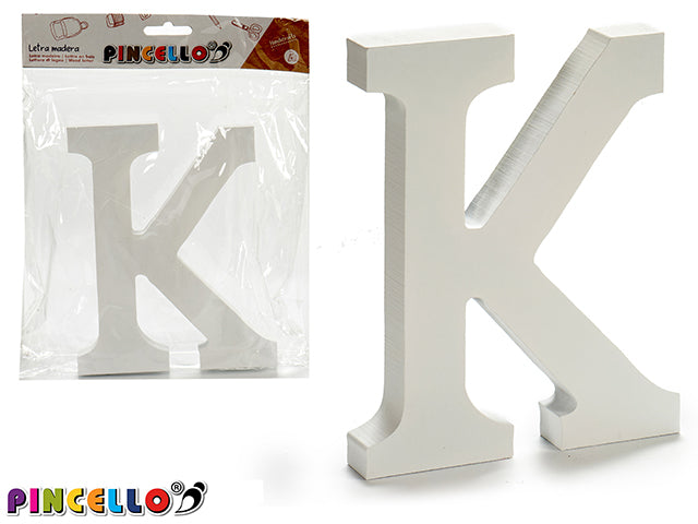 Wooden Letter K White Color 1,8X15Cm