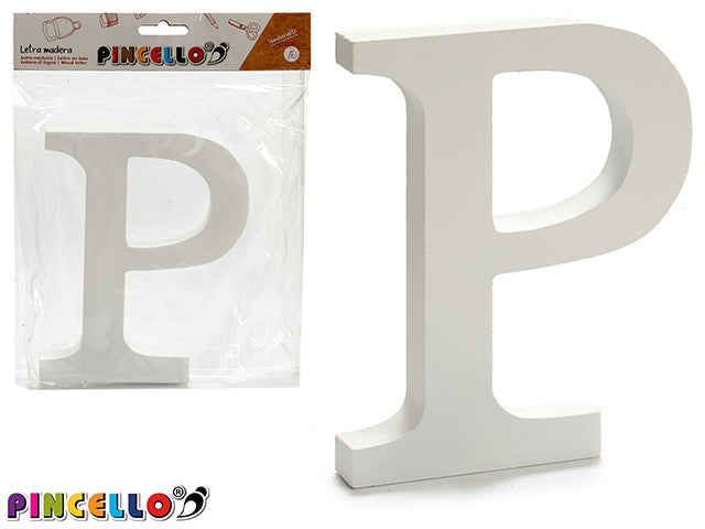 Wooden Letter P White Color 1,8X15Cm