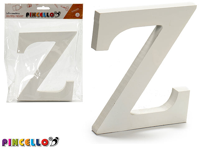 Wooden Letter Z White Color 1,8X15Cm