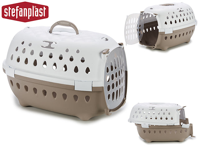 Plastic Pet Transporter Chic Beige