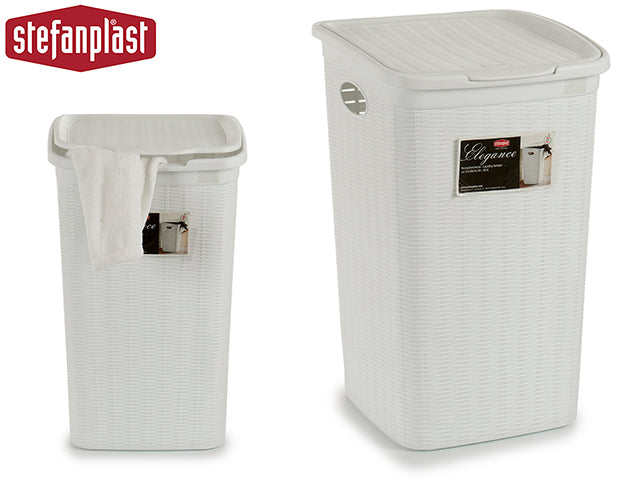 Cesto de Ropa Elegance 50L Blanco