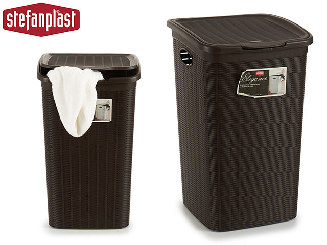 Laundry Basket Elegance 50L Dark Brown