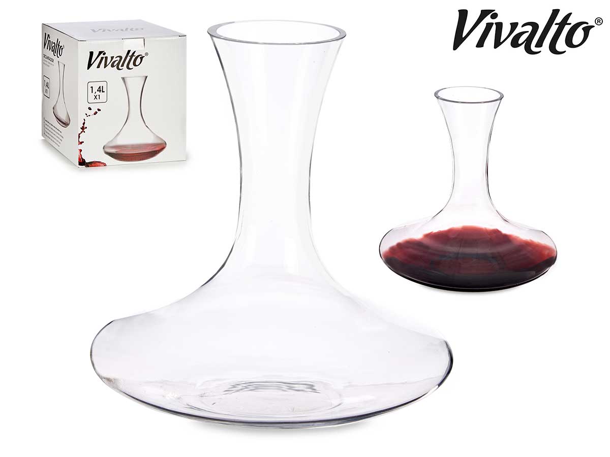 Decantador de Vinho de Vidro 1,40L