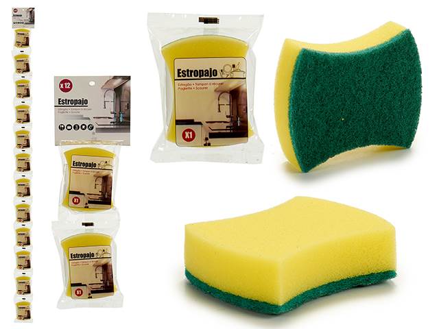 Sponge Scourer Oval 8X3X10Cm