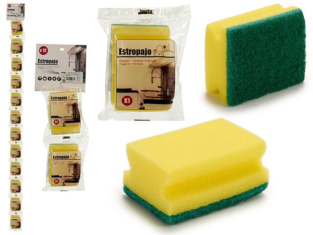 Sponge Scourer Rectang 6,5X9X4Cm