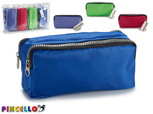 Pencilcases With 2 Zippers Width M4 Col