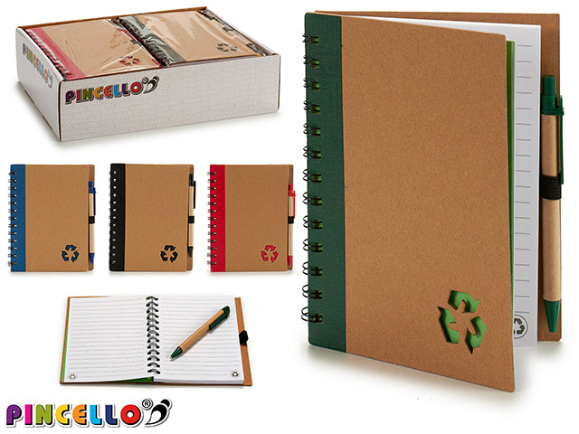 Notebook Carton Cover Recyc Pen 18X14 M4