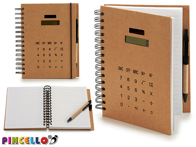 Calculator Notebook Carton With Pen Big