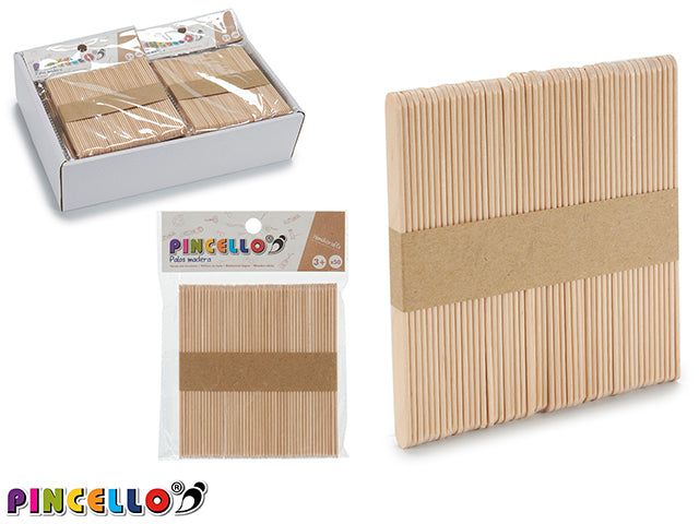 Set 50 Palitos de Madera para Manualidades