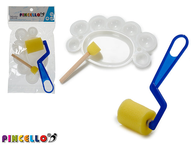 Set Roller And Palette Handicraft