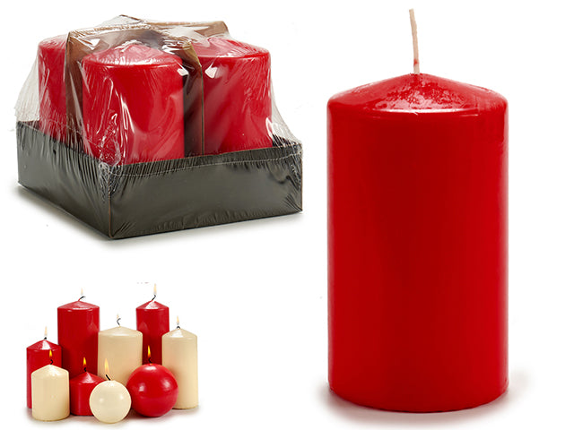 Wide Red Candle 15 cm