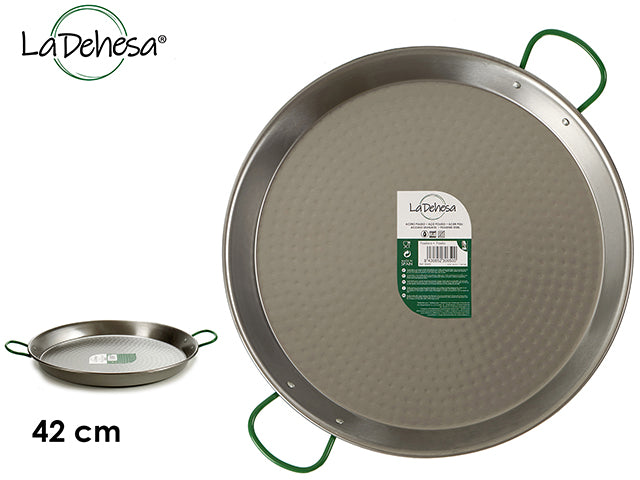 Polished Paella Pan 42 cm 10 Portions