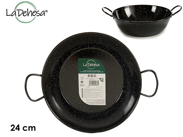 Deep Enameled Frying Pan 24 cm