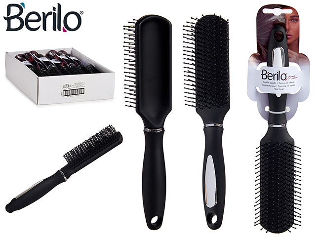 Cepillo Pelo Esqueleto Mango Negro