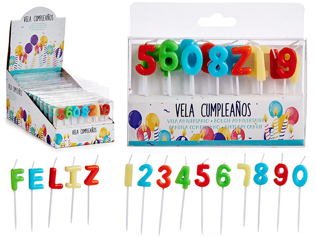 Set Velas Feliz Cumpleaños Mix 2 Mod