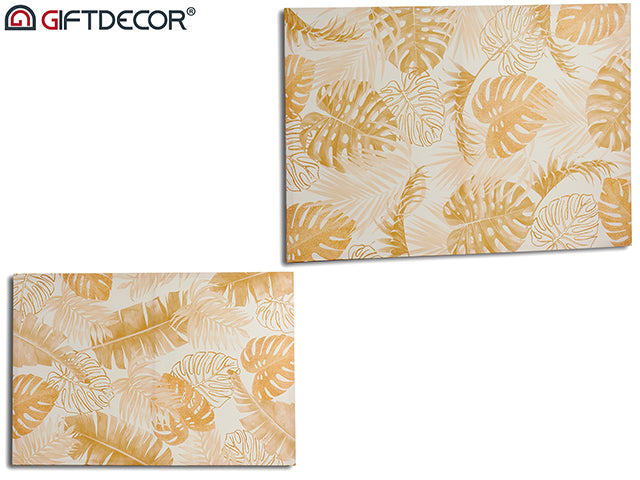 Canvas 80 x 120 Natural Leaf Set 2