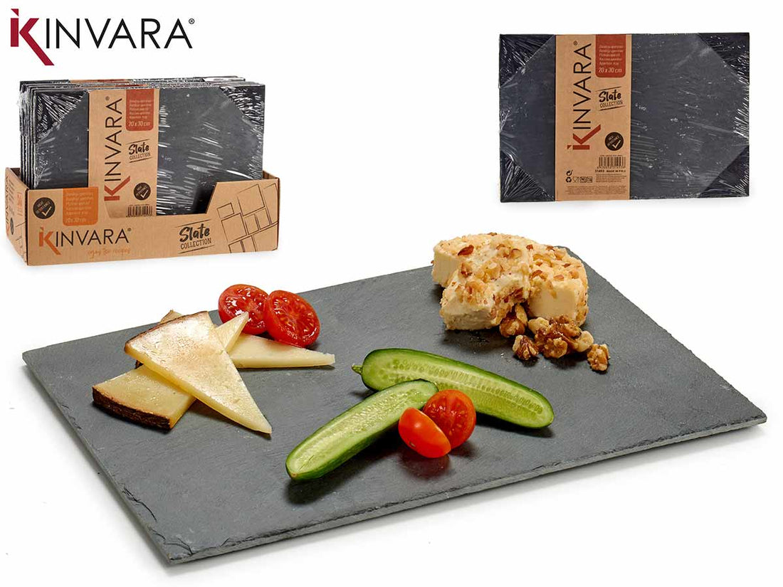 Slate Snack Tray Rectangular 30X20Cm