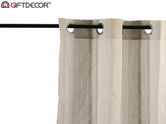 Salmon Beige Curtain 140 x 260 cm Vert Str