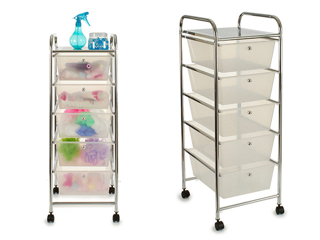 Storage Trolley 5 Drawers