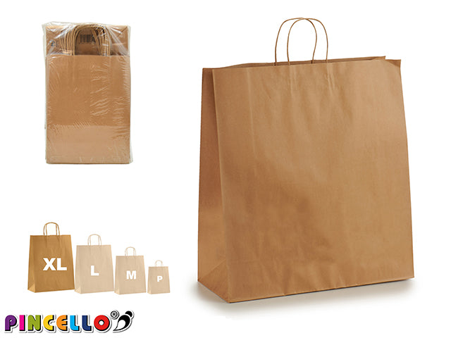 Bolsa de papel Hawanna Kraft Plana Grande